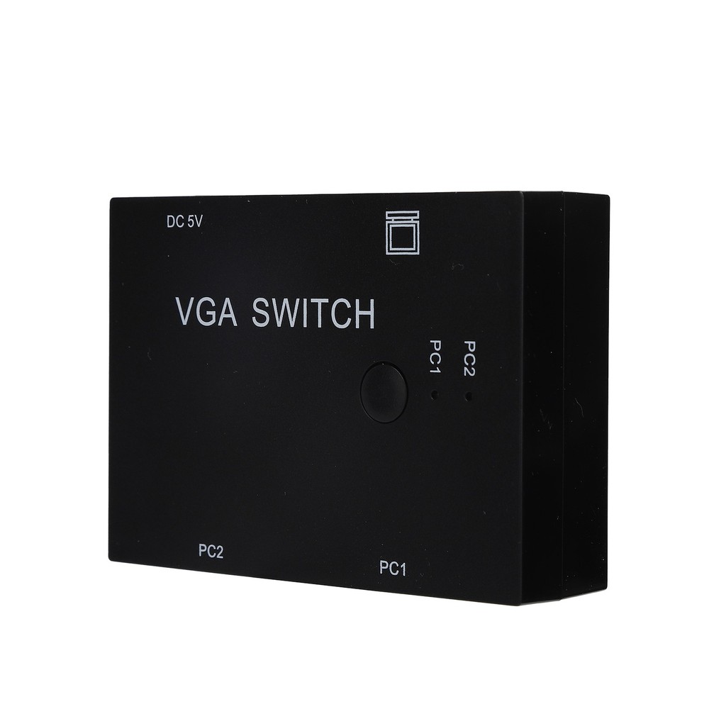2 Input 1 Output VGA Switcher Efficient Video Conversion For Home/Office ABS