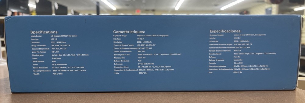 Adesso CyberTrack 510 5MP Fixed-Focus Document Camera