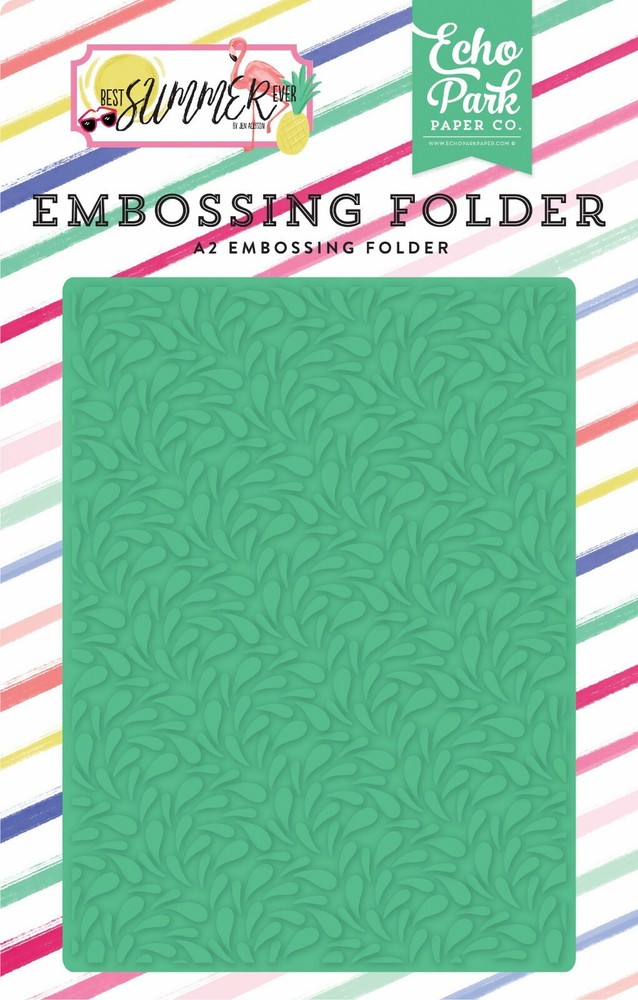 Echo Park Paper BEST SUMMER EVER A2 Embossing Folder - Summer Splash