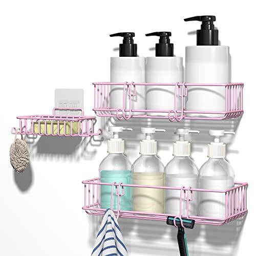 Shower Caddy, Shower Organizer Shelf, Rustproof Shower Shelf for Inside Shower