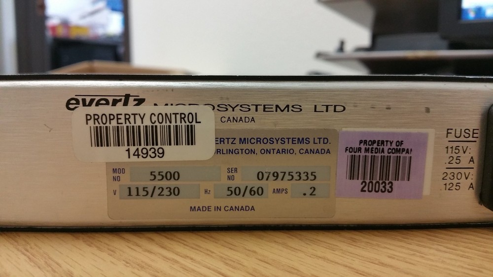 Evertz Key Code Reader Model 5500