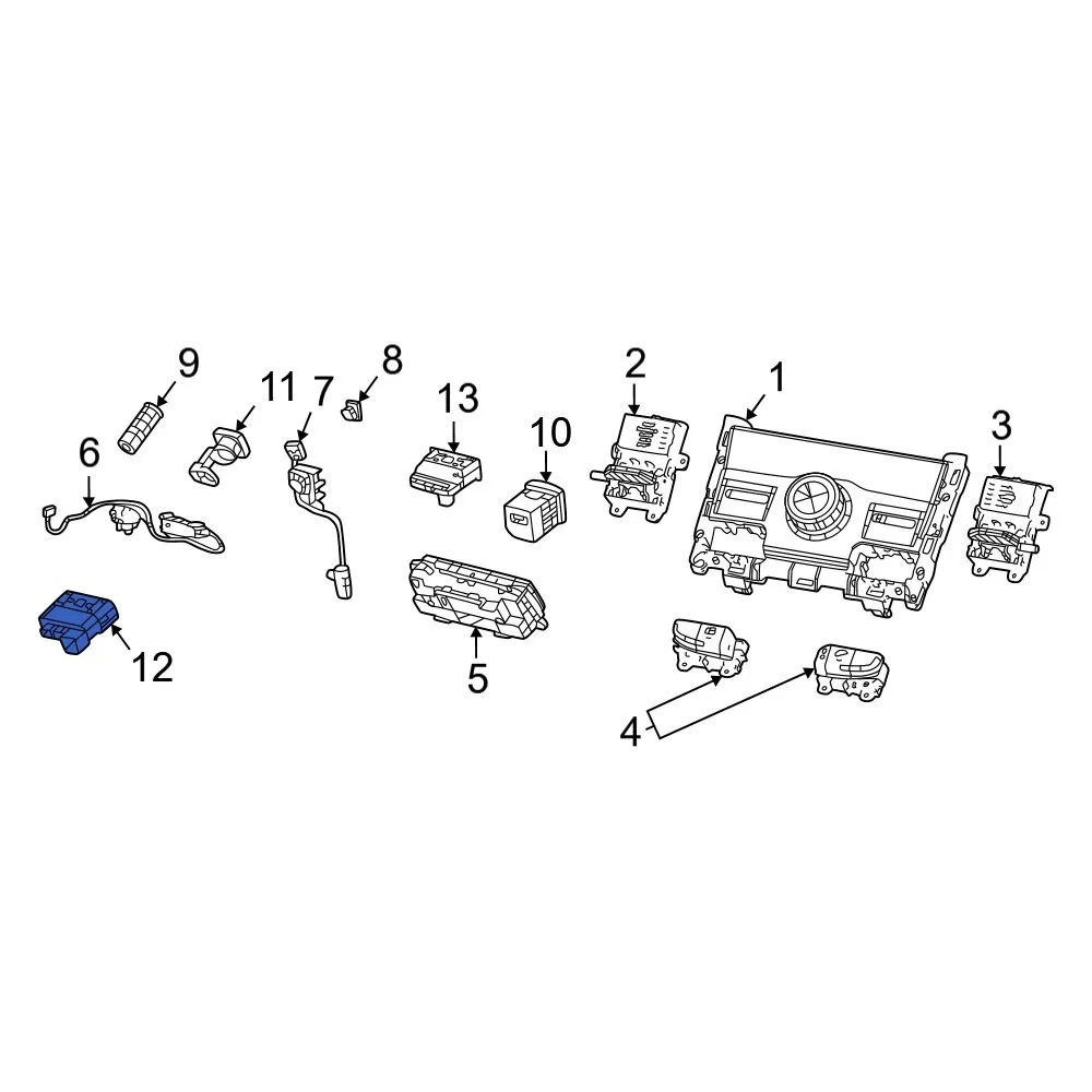 Jeep 68377882AD Front Audio Auxiliary Jack