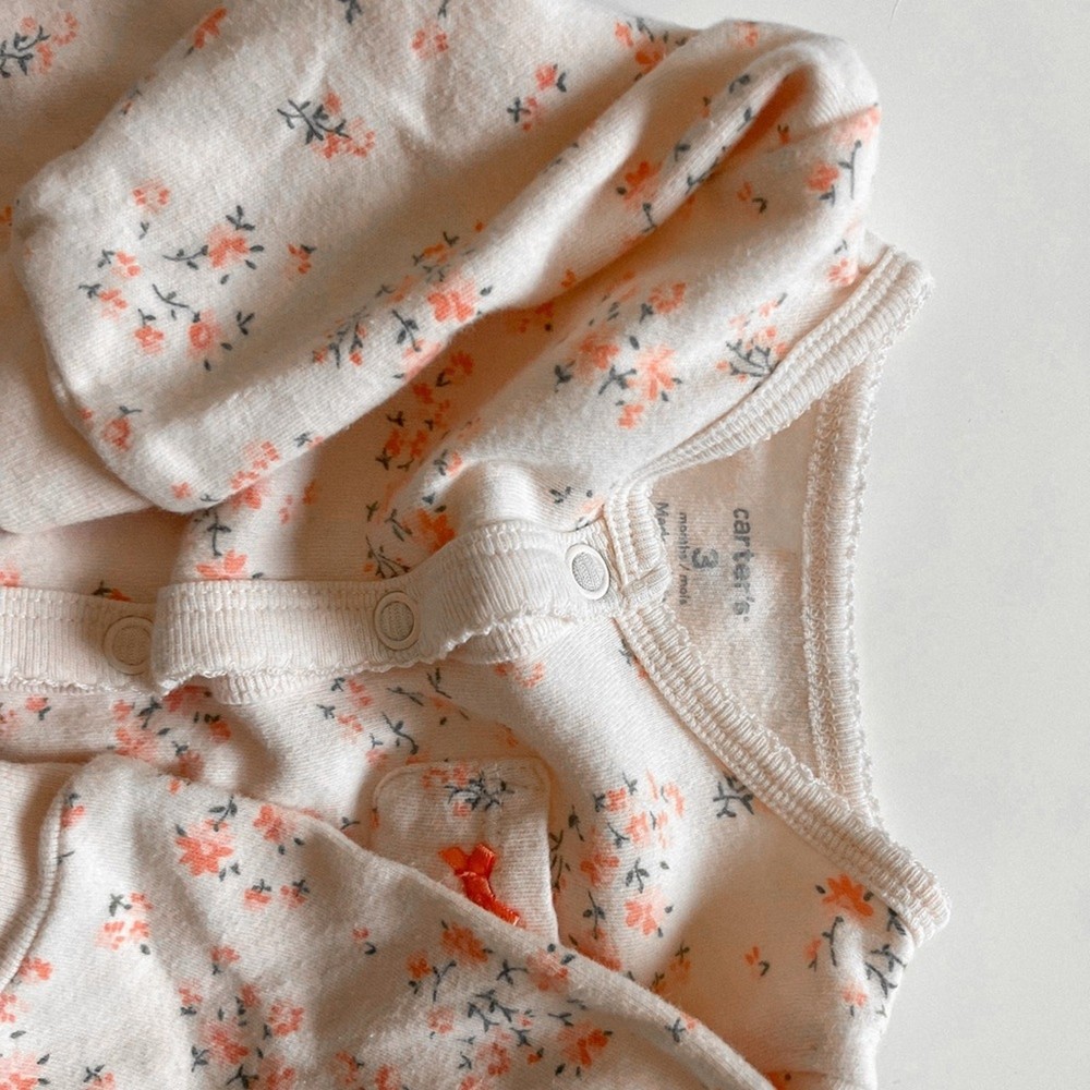 Carter's Assorted Pink Footies Set - 0/3 Months