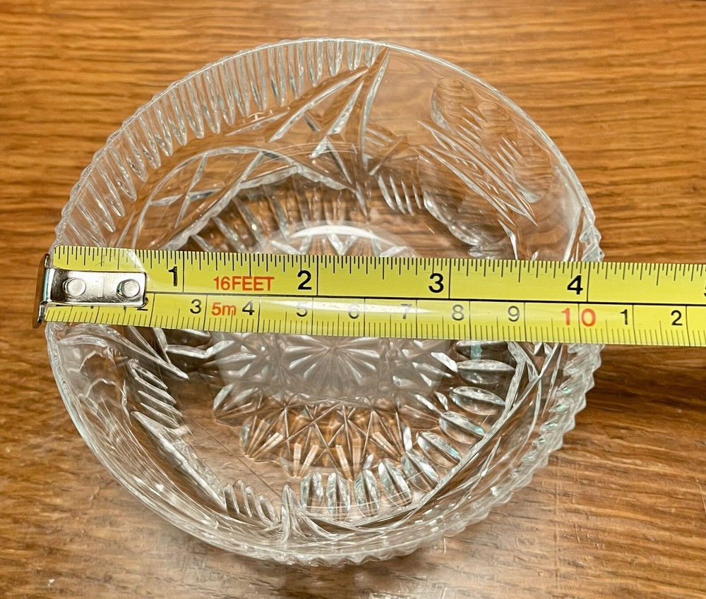 Connemara Celtic Crystal Demonstration Bowl. Handmade. 4” Diameter. Pristine.