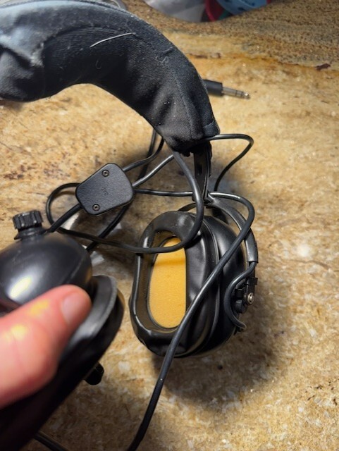 Vintage Flightcom Aviation Headset untested