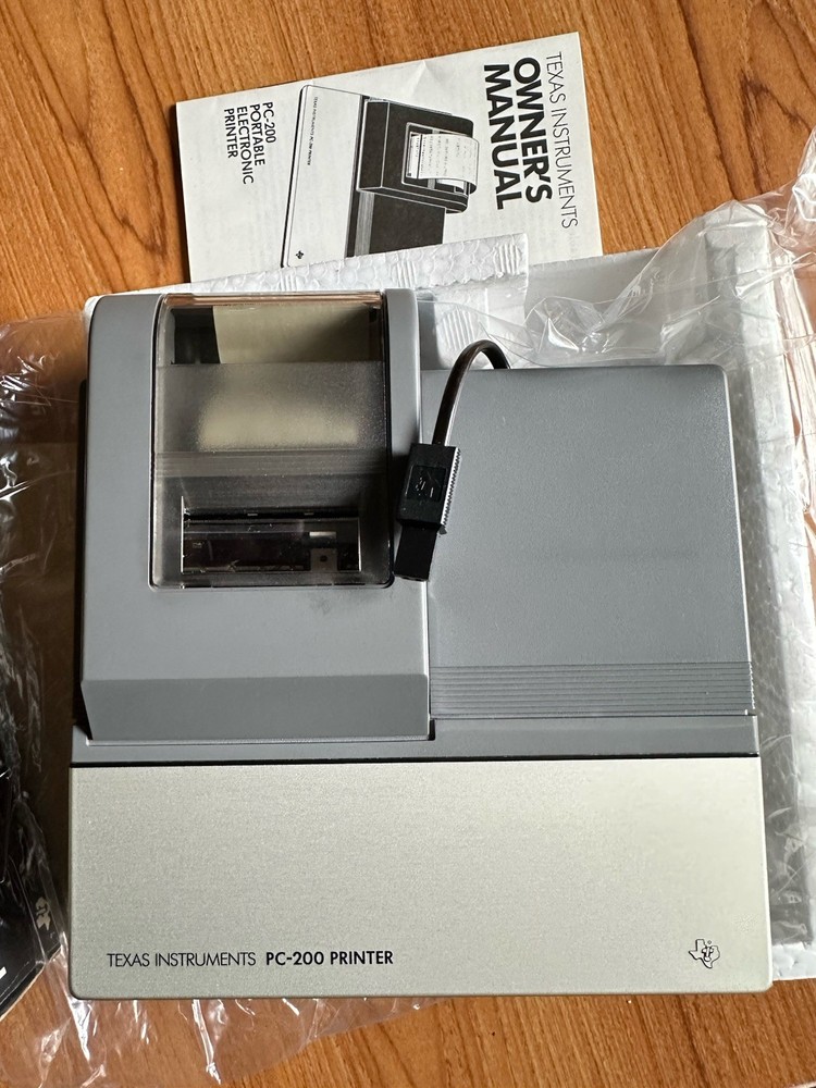 Texas Instruments PC-200 Thermal Printer Circa 1985 NIB