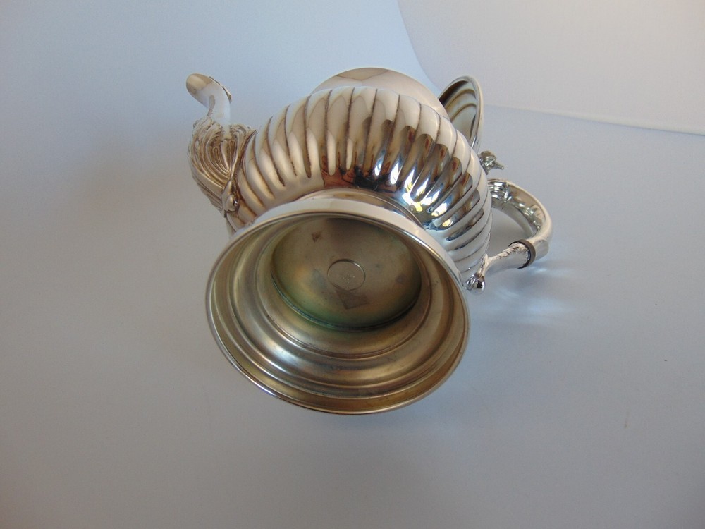 Silver Plated Coffee Pot Viking with Hinged Lid