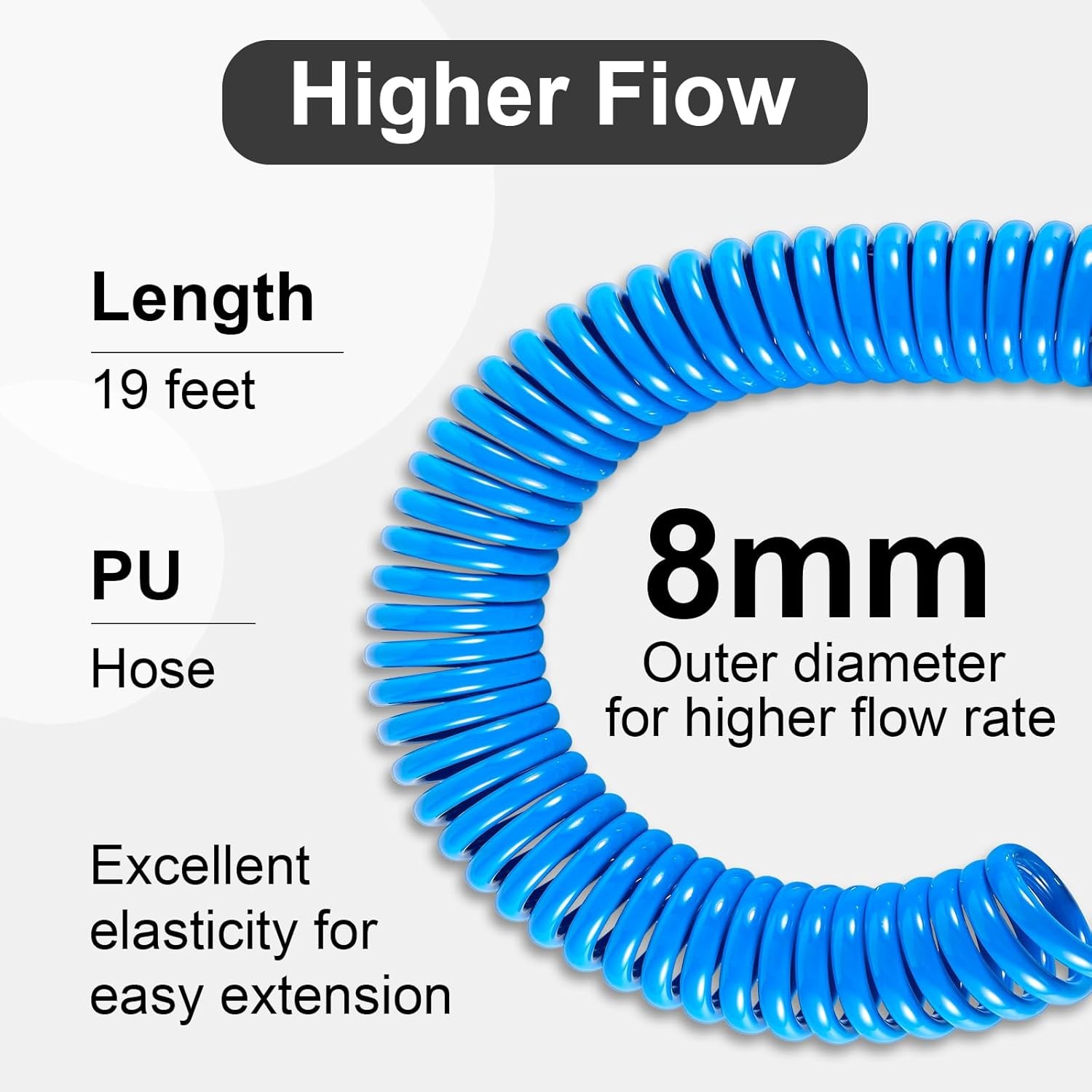 Air Blow Gun Kit,Heavy Duty Air Seat Blow Gun Kit for Semi Truck with 16ft Long