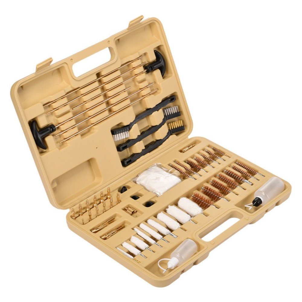 58Pc Gun Cleaning Kit Bore Brush Set Maintenance Tool Case