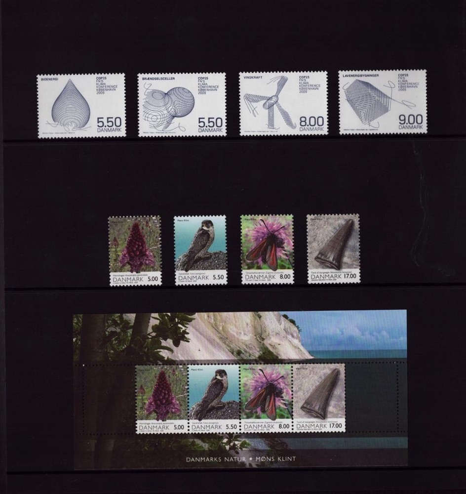 DENMARK YEARPACK 2009 MNH. Catalog value €96.-/$112.-