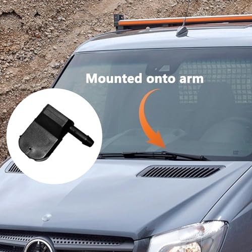 Universal Front Windshield Wiper Arm Washer Nozzle Spray Unit with 12mm Hook