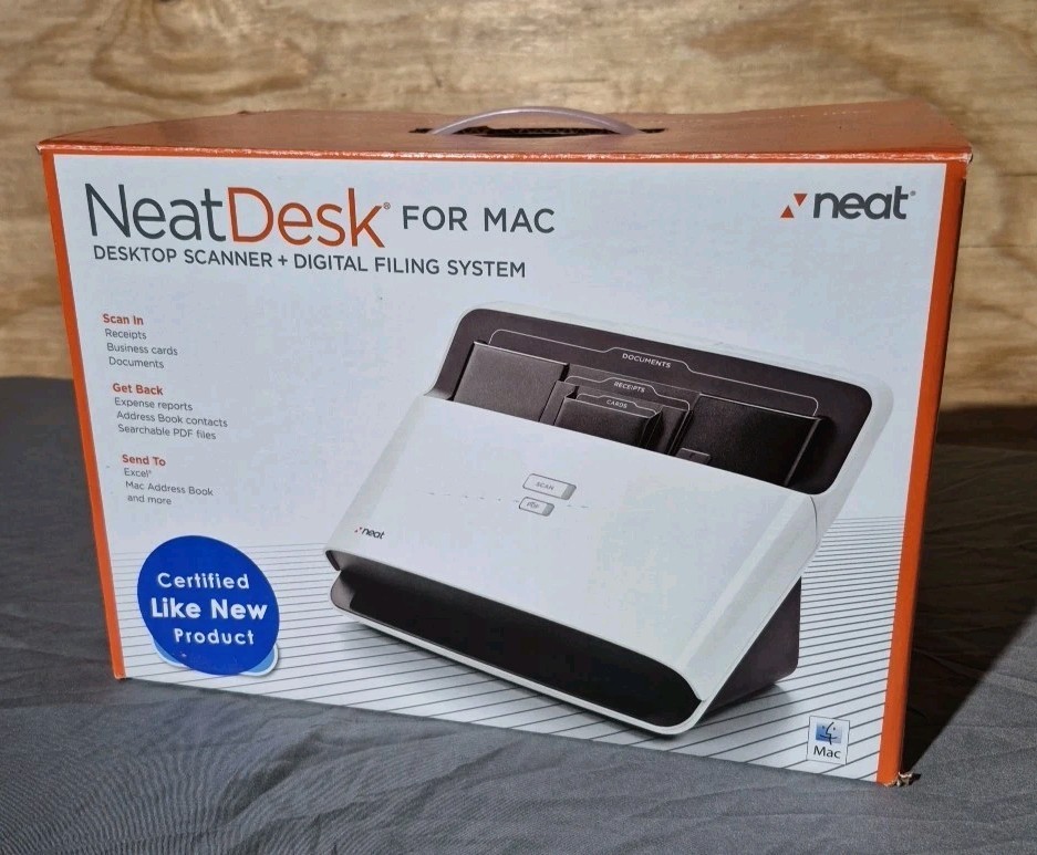 Neat Desk ND-1000 Desktop Receipt Document Scanner Digital Filing System Mac/PC