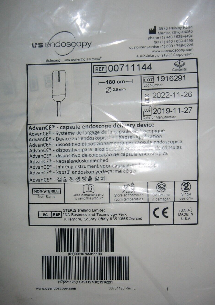 AdvanCE Small Bowel Capsule Placement Dev 00711144 Exp 2023-10-15 US Endoscopy