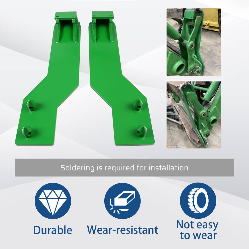 Tractor Loader Quick Tach Weld On Mounting Brackets For John Deere Steel Durable