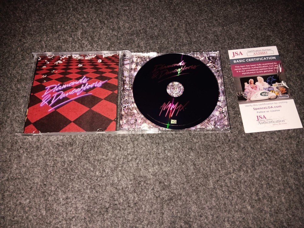 Ava Max Signed Cd Booklet Jsa Diamonds & Dancefloors