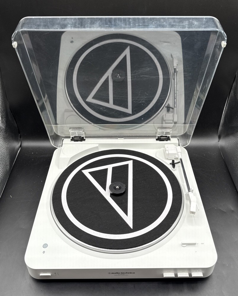 Audio-Technica AT-LP60-BT Automatic Bluetooth Turntable White Tested Working