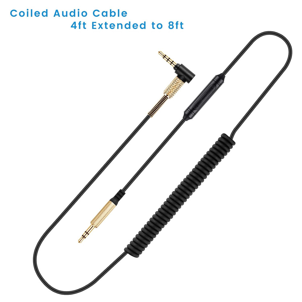 Weishan Studio3 Coiled Audio Cable for Beats Studio Pro / Studio3 / Solo4 / Solo