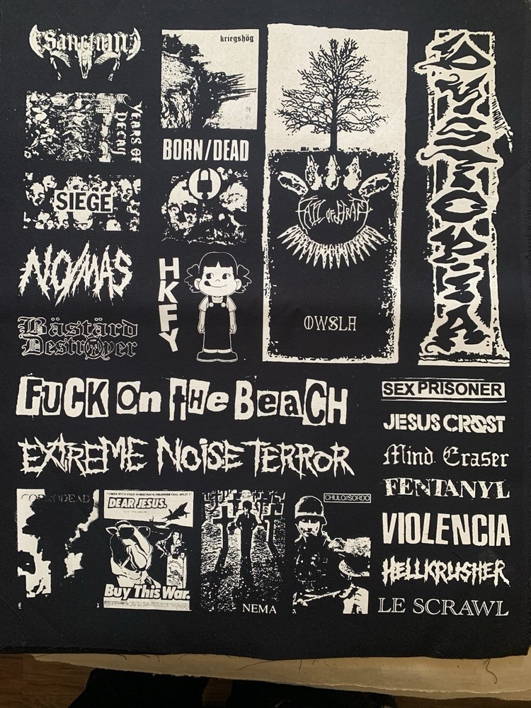 Crust Punk Patches Sheet