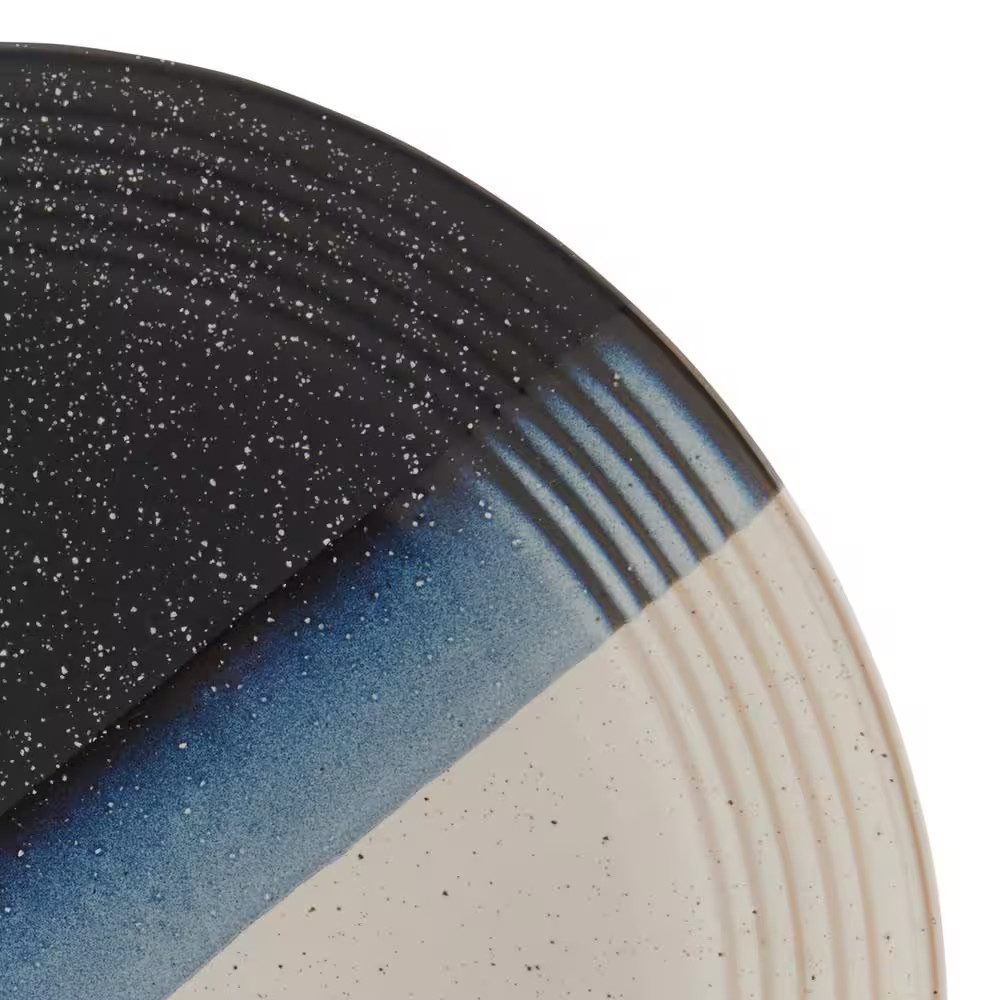 16 Piece Jaxon Multicolored Stoneware Dinnerware Set, Service for 4