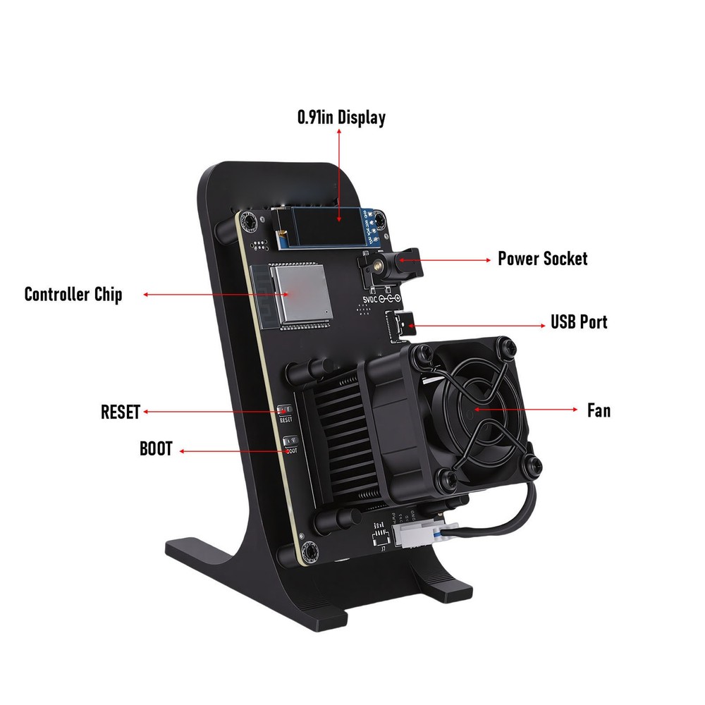 Open Source Bitcoin Miner 1.2TH/s Efficient Mining For Home Use NEW☚
