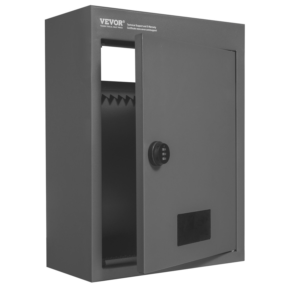 VEVOR Through The Wall Drop Box 12.5x6.3x16.9" Mailbox with Code Lock Dark Gray