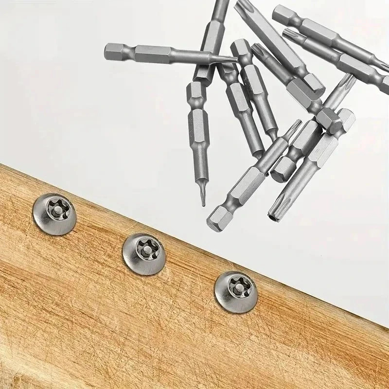 Security Torx Bit Set + Hex Key Allen Bit Set - For Power Drill & Impact Driver