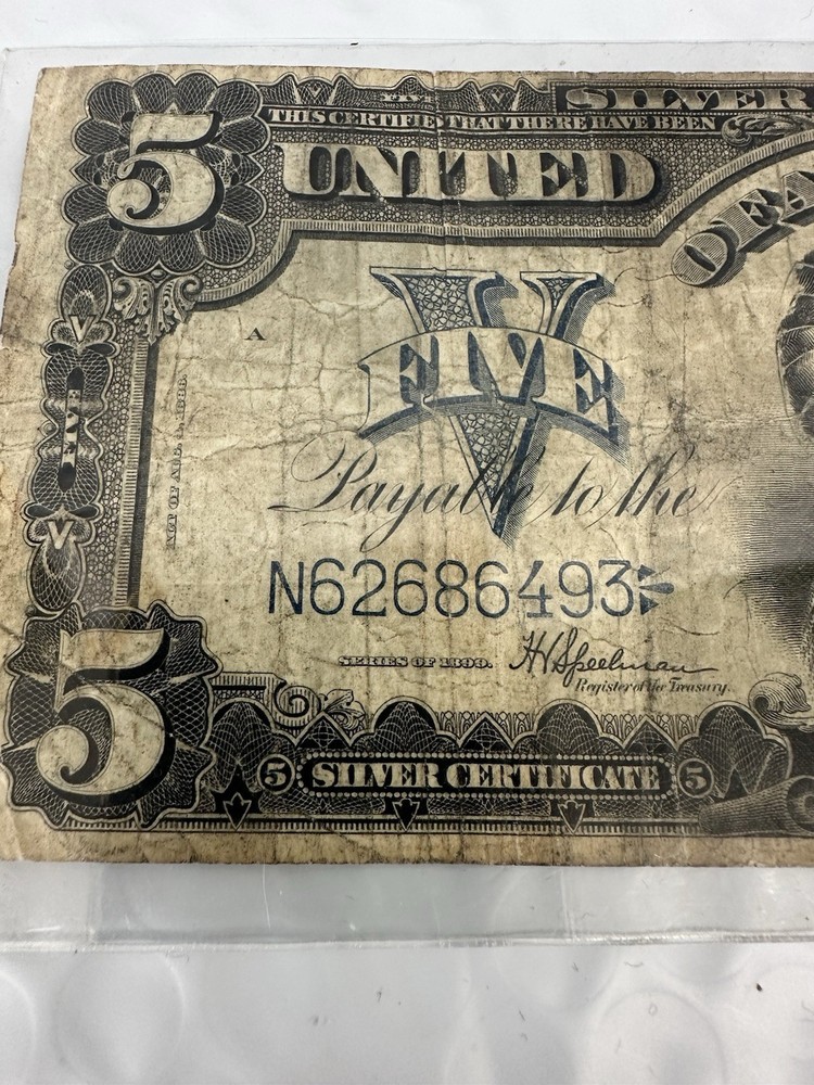 FR. 271 1899 $5 FIVE DOLLARS “CHIEF” SILVER