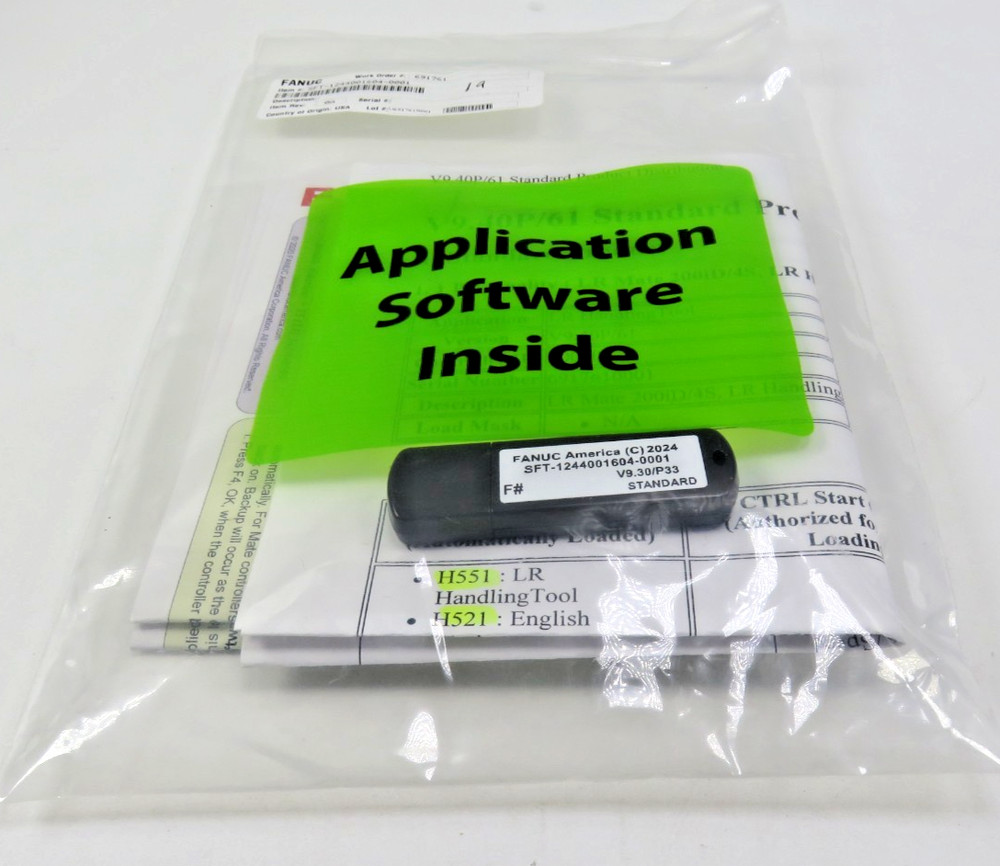 Fanuc SFT-1244001604-0001 Robot Application Software