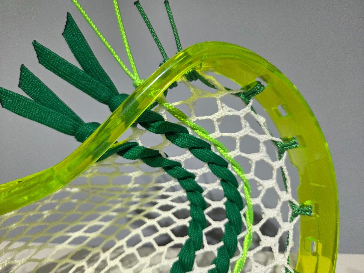 Attack Pocket: New ECD ION Lime Mid Low Kelly Green Lax Lacrosse Head HERO 4.0