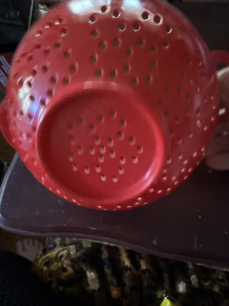 CULINARY ELEMENTS RED COLANDER 100% MELAMINE