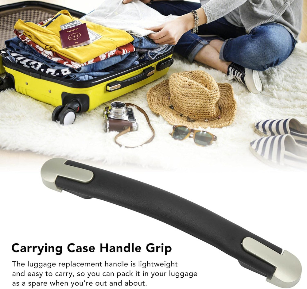 9 Inch Plastic Luggage Handle Replacement, Luggage Case Pull Handle Strap, Suitc