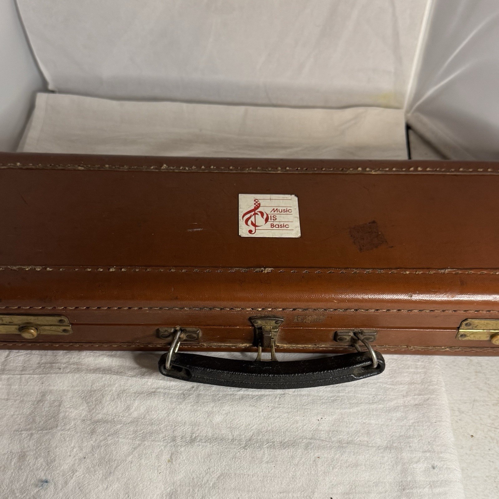 Vintage Alexandre Paris Flute With Case Italy Silver Plated 1713 W/Cleaning Rod