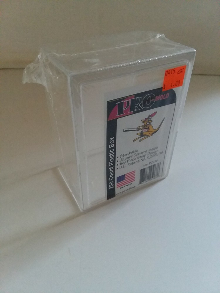Pro MOLD 250ct Plastic Card Box Stackable NIP Small Figures Models USA