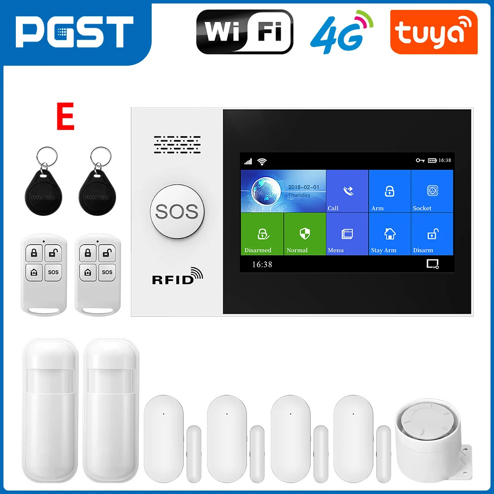 WiFi Alarm System for Home Security Wireless Solar Siren Support Remote Control