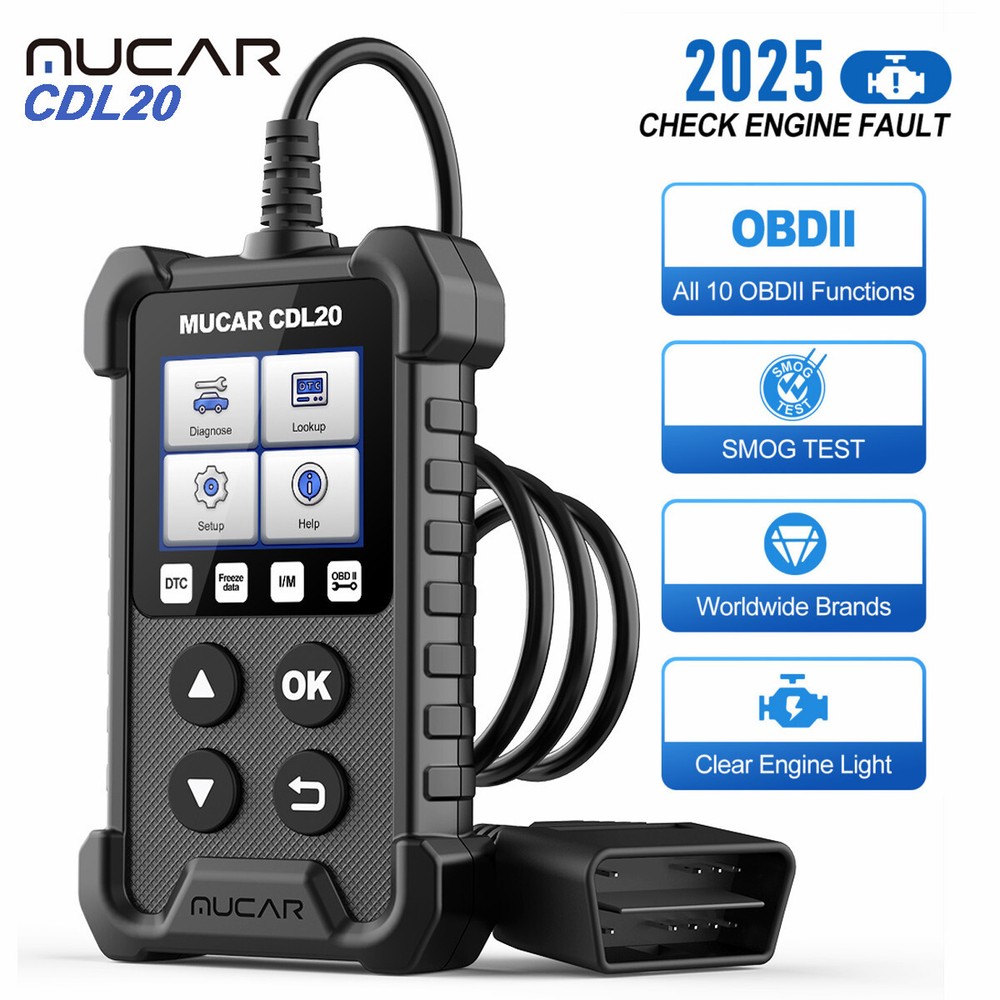 Mucar CDL20 OBDII OBD2 Scanner Code Reader Engine Car Fault Diagnostic Scan Tool