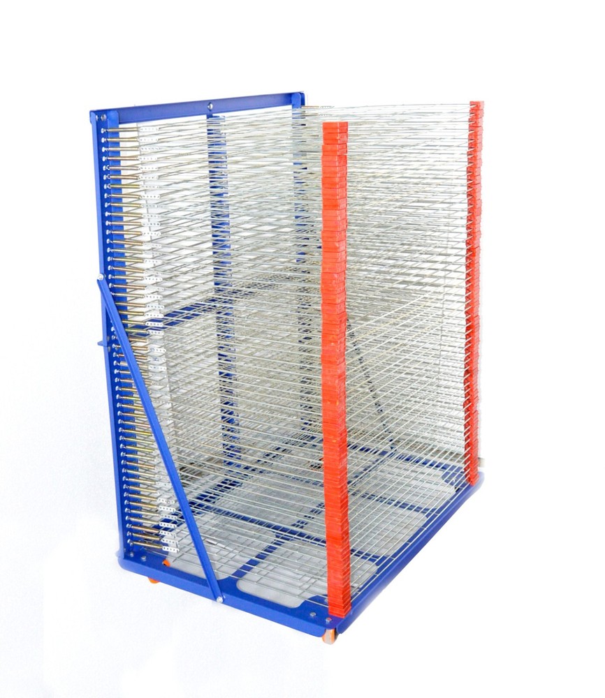 Screen Printing Drying Rack 50 Layers Ink Curing Shelf Movable Tool Multi-layer