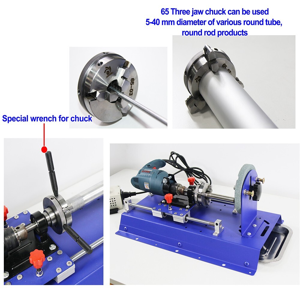 TJ10 Small Metal Pipe Rod Multifunctional Processing Machine New #005887
