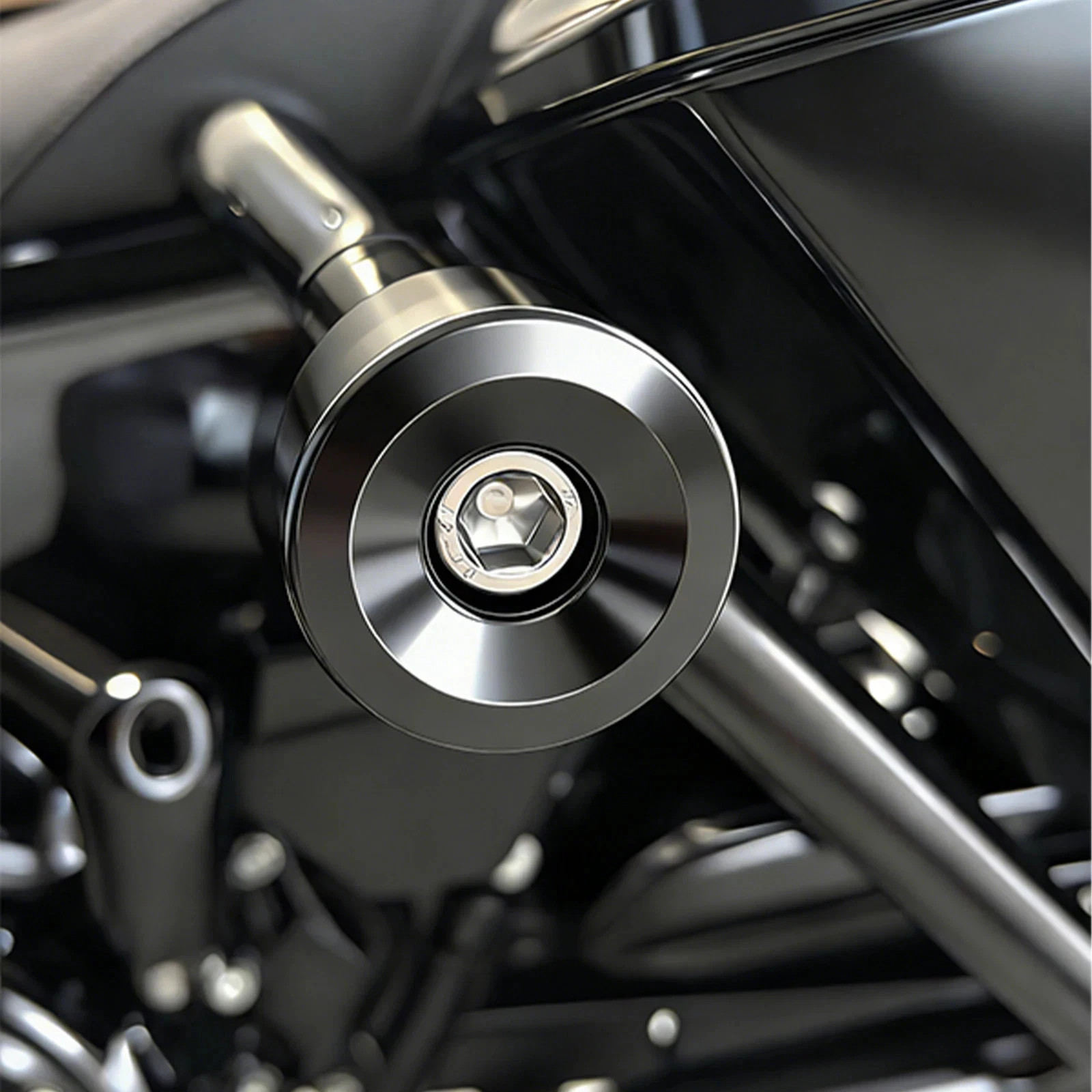 Crash Bar Slider End Replacement Kit For Harley Softail Touring Dyna Street Bob