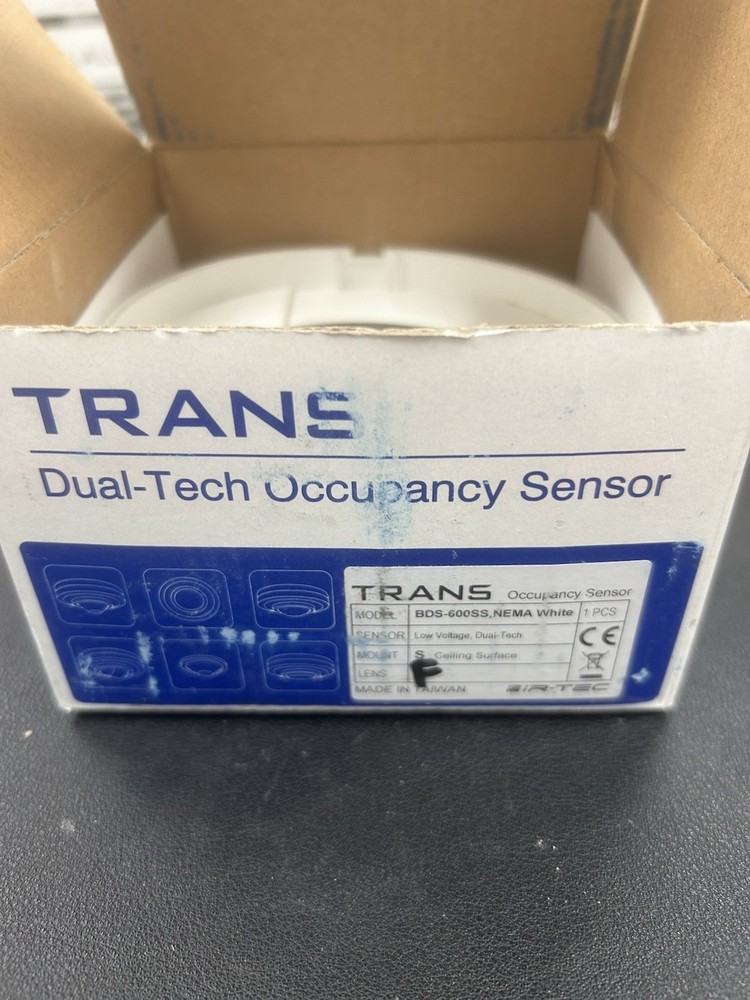 TRANS Dual-Tech Occupancy Sensor Ceiling Surface Mount BDS-600SS Low Voltage