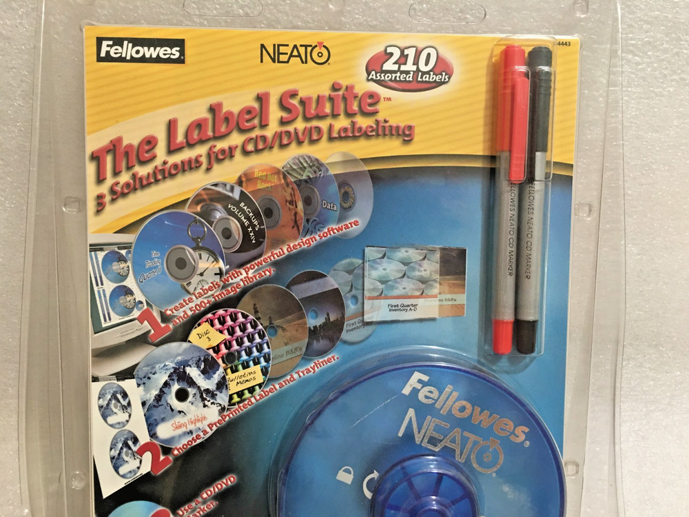 Fellowes Neato Label Suite for CD & DVD Labeling System