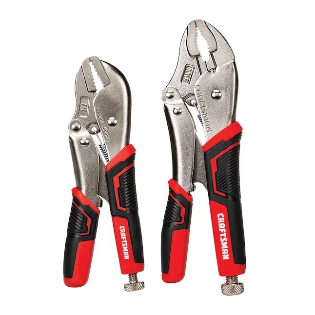 CRAFTSMAN 2 Pack Locking Plier Set Grip Tools Free Ship