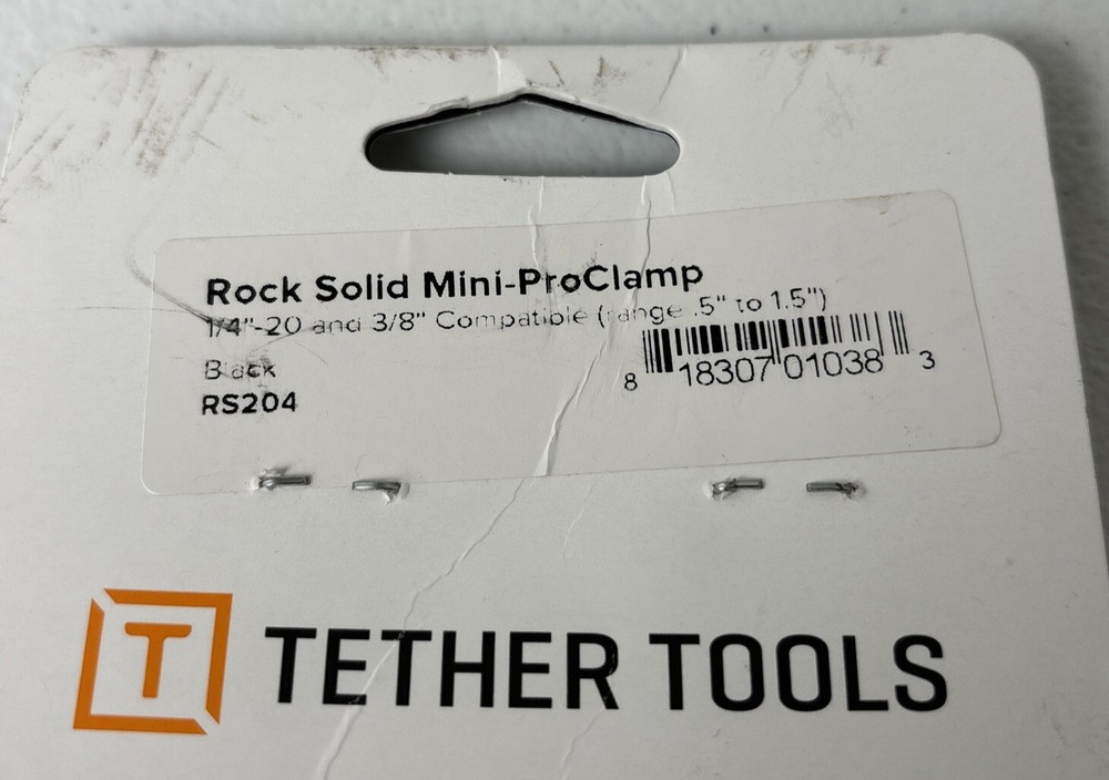New In Package; Tether Tools Rock Solid Mini ProClamp: Grip Solutions - RS204