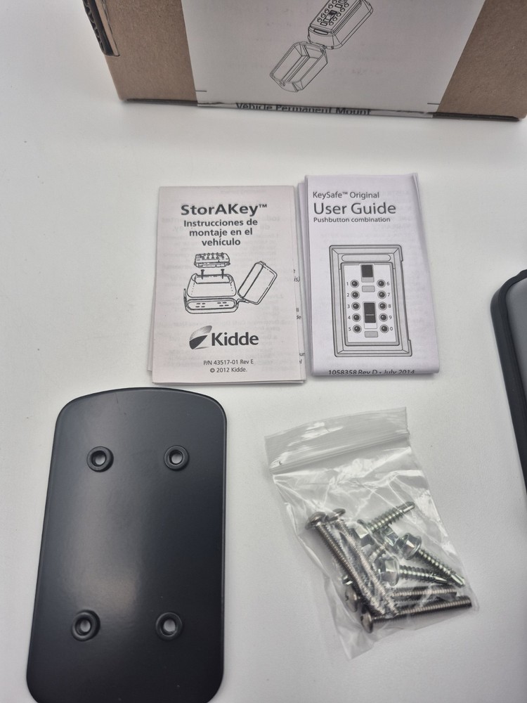 Kidde Access Point Key Safe Auto #001324 Vehicle Pushbutton Combination KeyBox