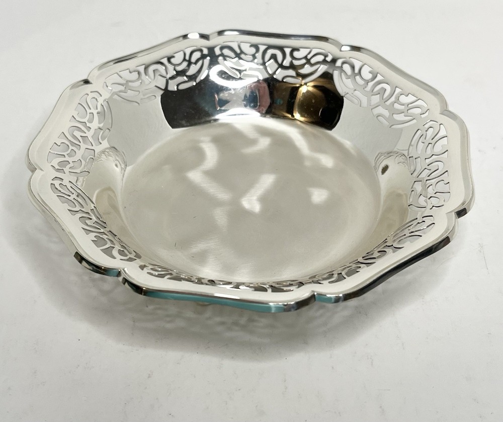 Vintage WMF IKORA 6” Silver Plated Candy Trinket Footed Plate Bowl Germany