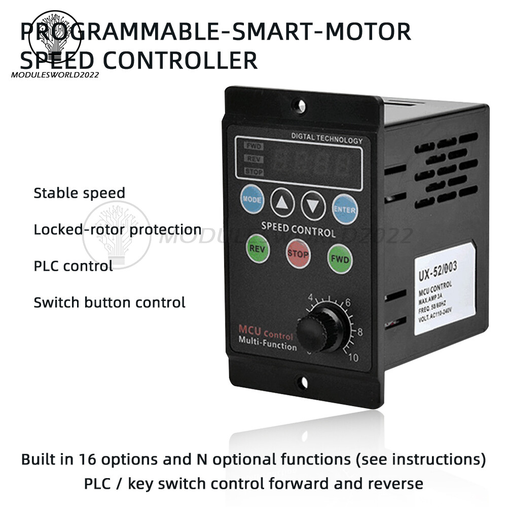 AC220V 400W Digital Display Motor Speed Regulator Motor Speed Control Controller