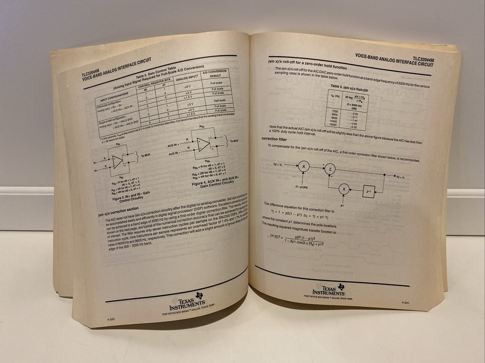 Vtg Texas Instruments Military Linear Circuits Databook 1992 620 pgs EUC