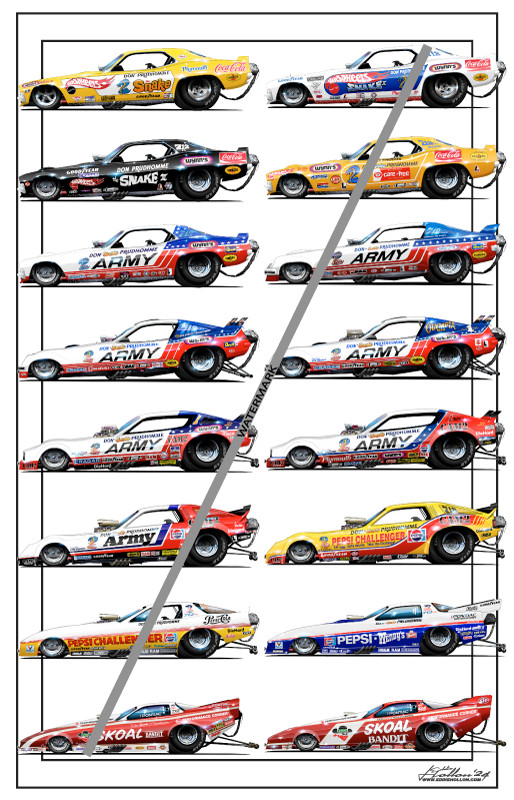 Don Prudhomme "The Snake" Cars Poster, FREE SHIPPING
