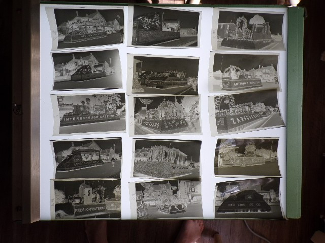 1920'S Advertising LOCAL RED LION PA Antique PHOTO NEGATIVE PARADE FLOATS LOT 37