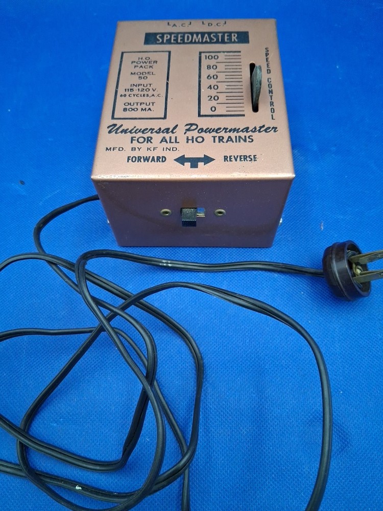 KF INDUSTRIES HO Power Pack Model 50 Controller Transformer Train Vntg Untested