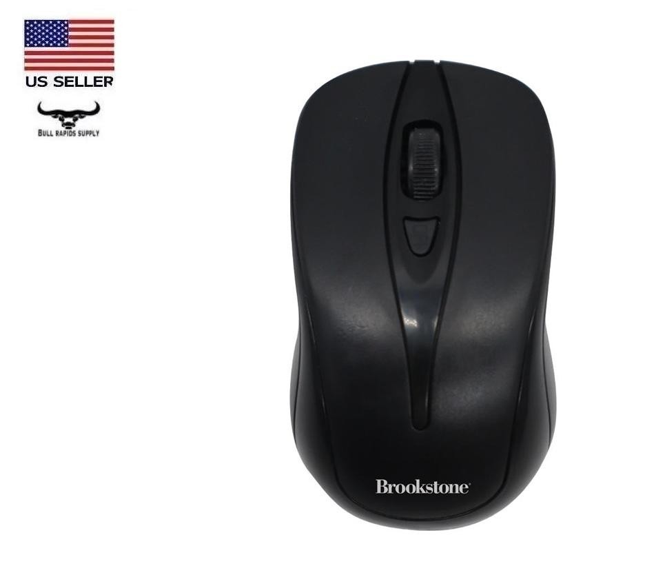 Brookstone 2.4G Wireless Keyboard & Mouse Combo Battery Operated Plug & Play